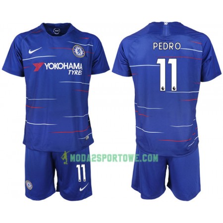 Koszulka Chelsea PEDRO 11 Dziecięcy Domowe Stroje Piłkarskie 2018/19 Krótki Rękaw